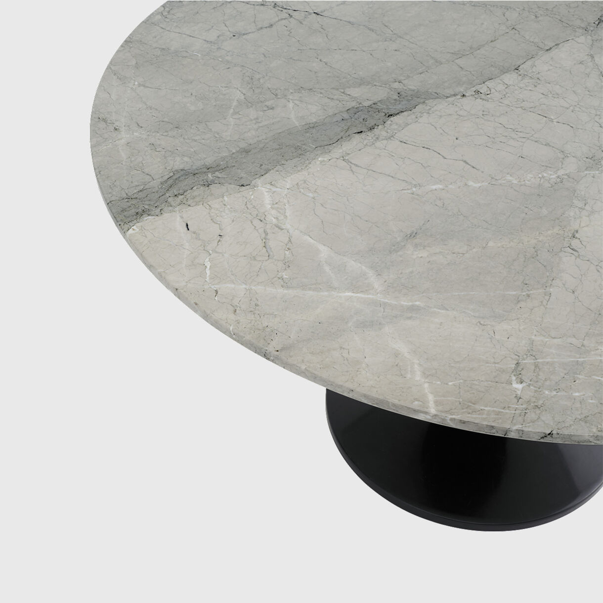 Midst Coffee Table, Grey Marble, Black