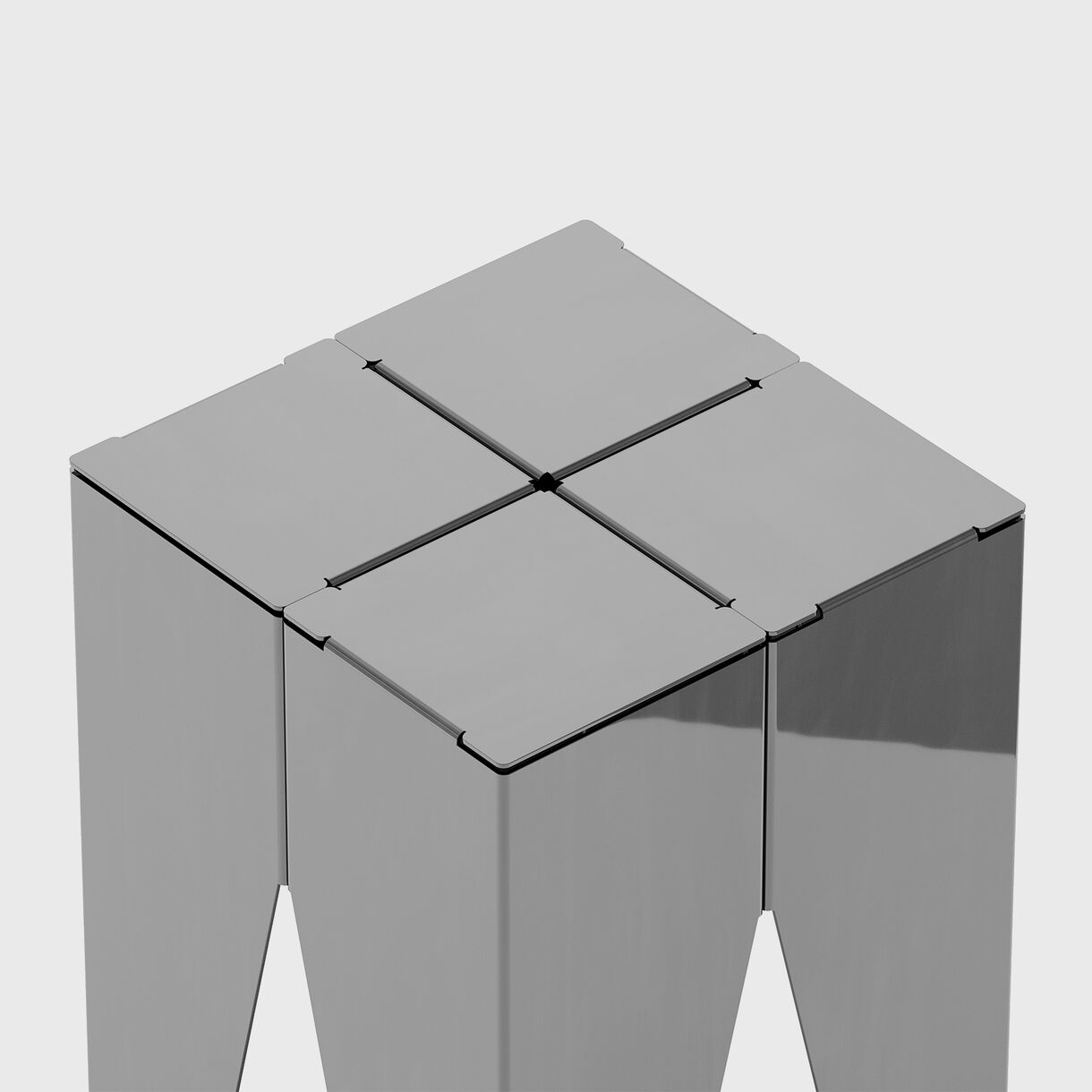 Backenzahn Steel, Polished Steel