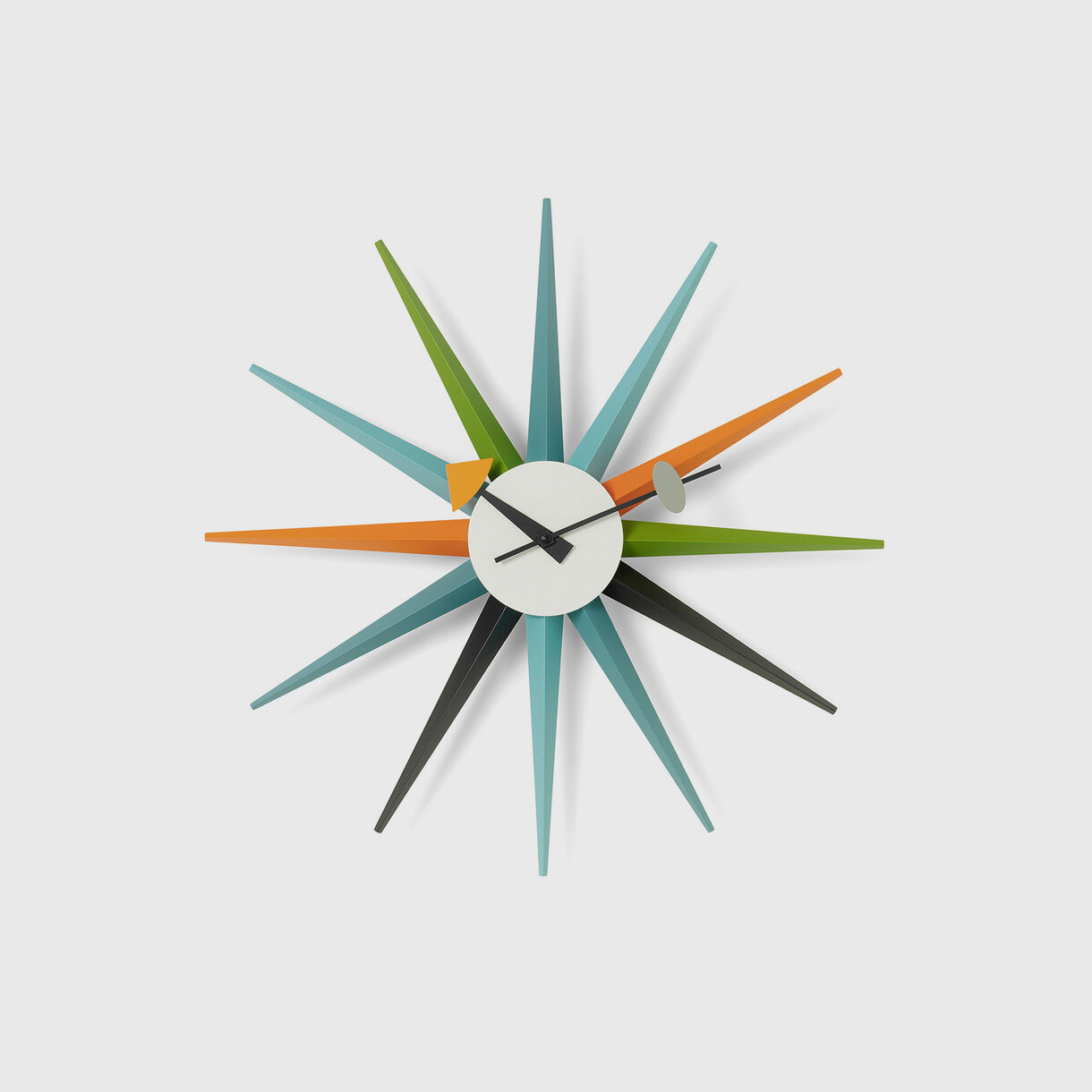 Sunburst Wall Clock, Multicolour