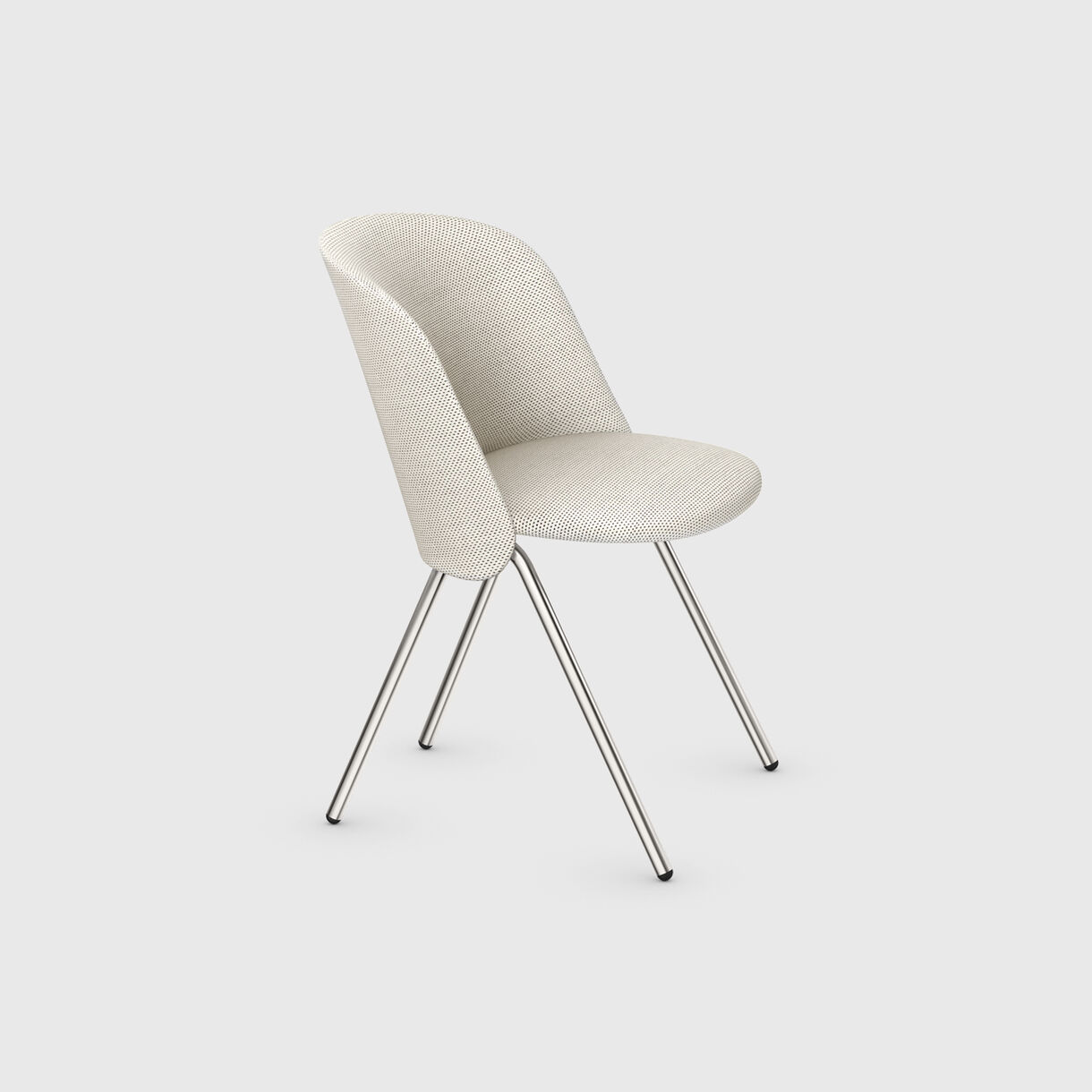 Either Chair, Ivory Basel, Chrome