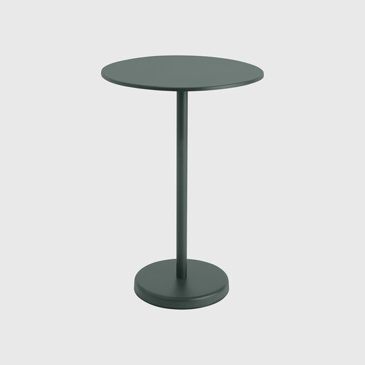 Linear Steel Round High Cafe Table