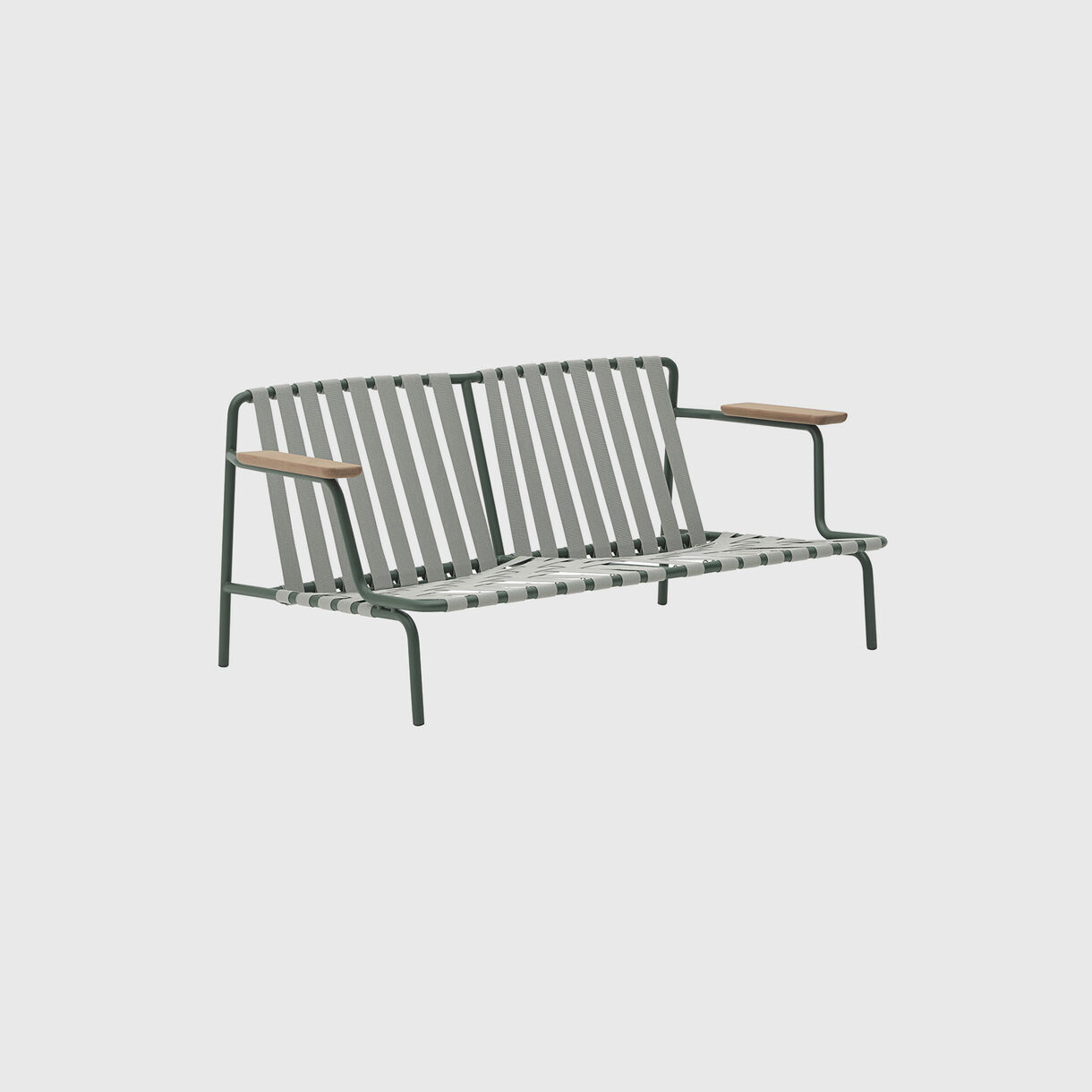 Settle 2 Seater Sofa, Ribbed Weave 2, Dark Green