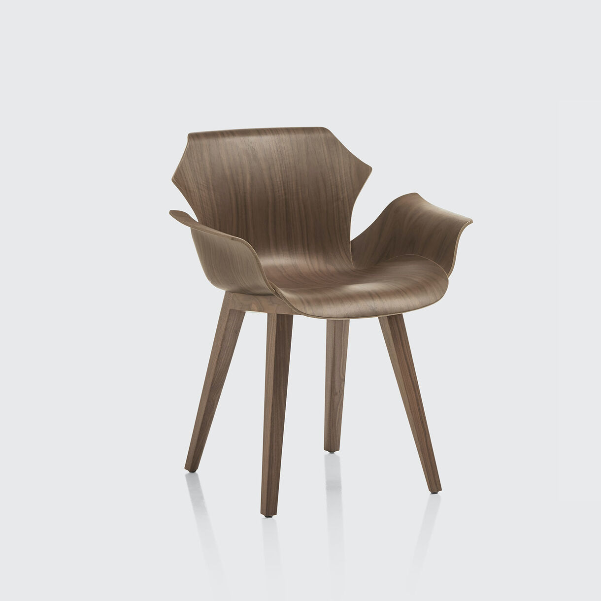 Petal Armchair, Walnut