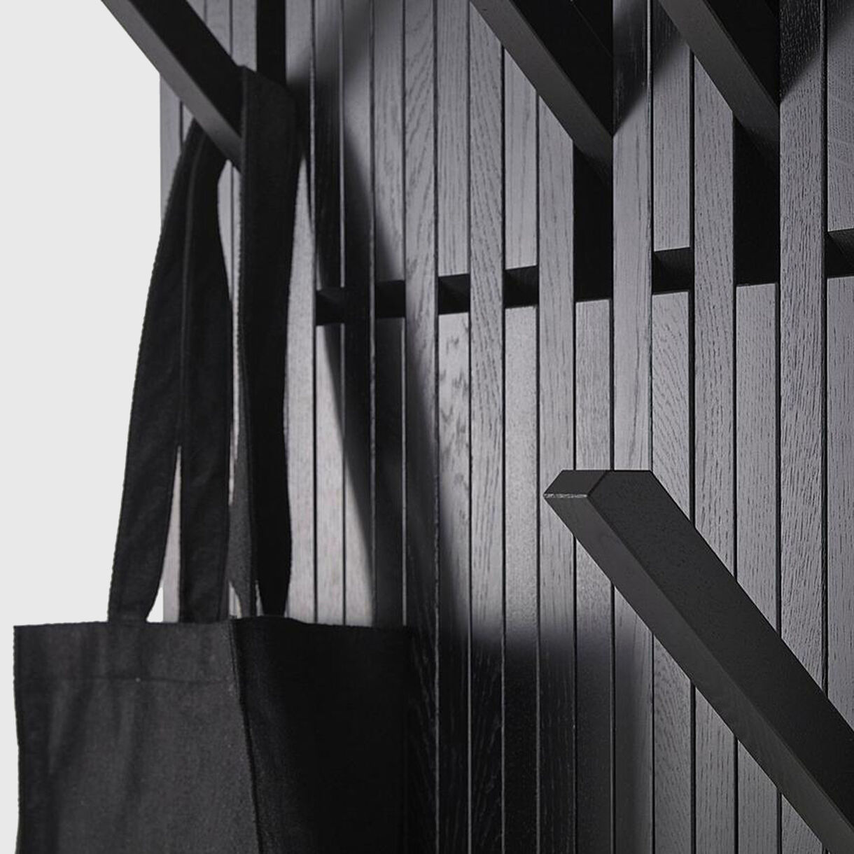Piano Coat Rack, Large, Black
