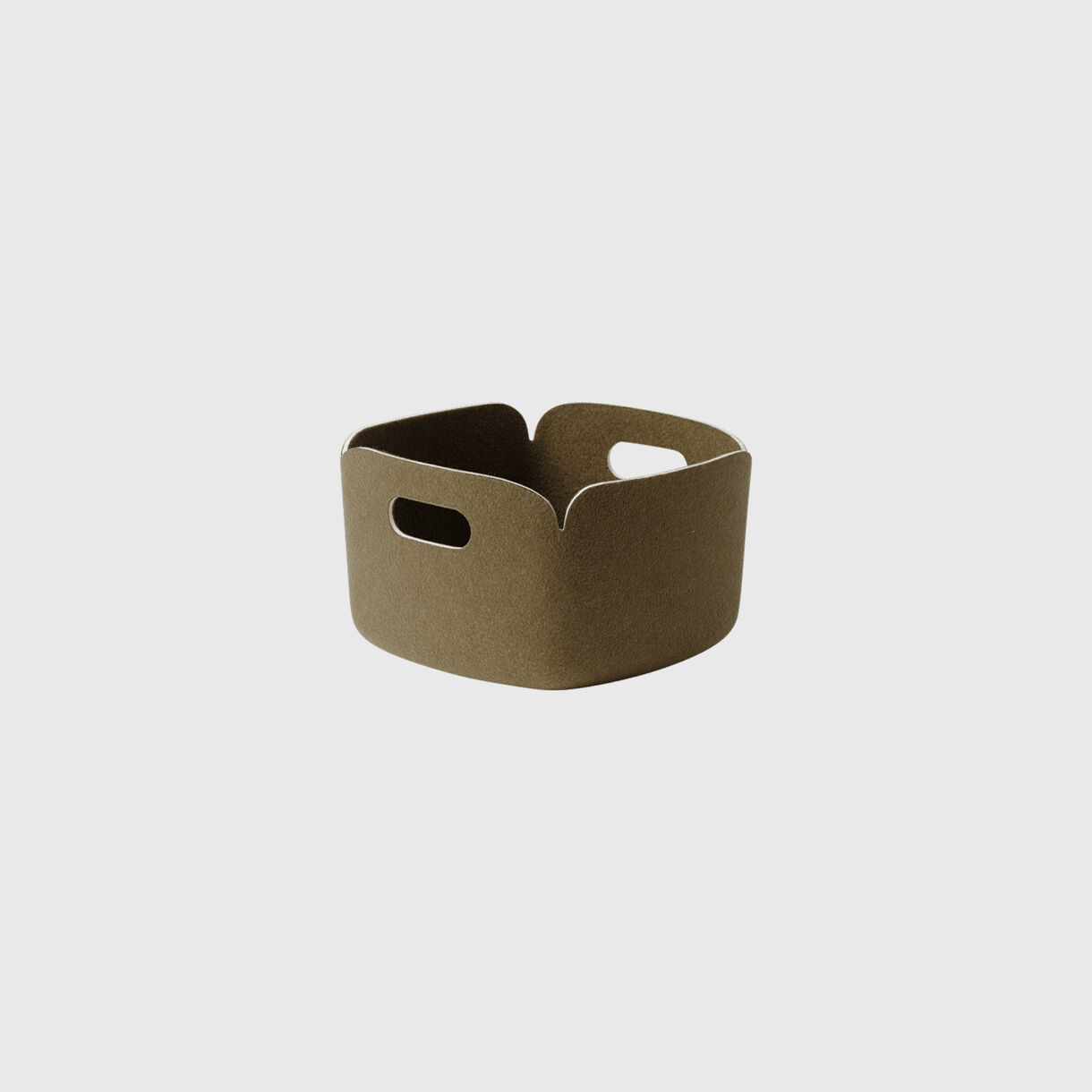 Restore Basket, Square, Brown Green