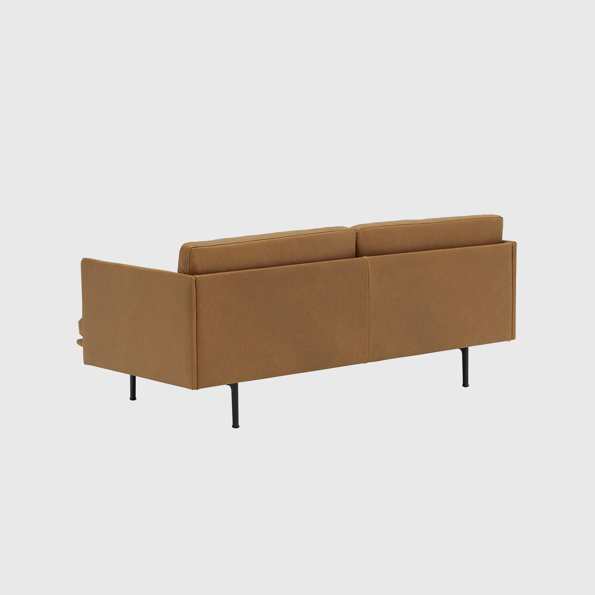 Outline 2 Seater Sofa, Cognac Leather