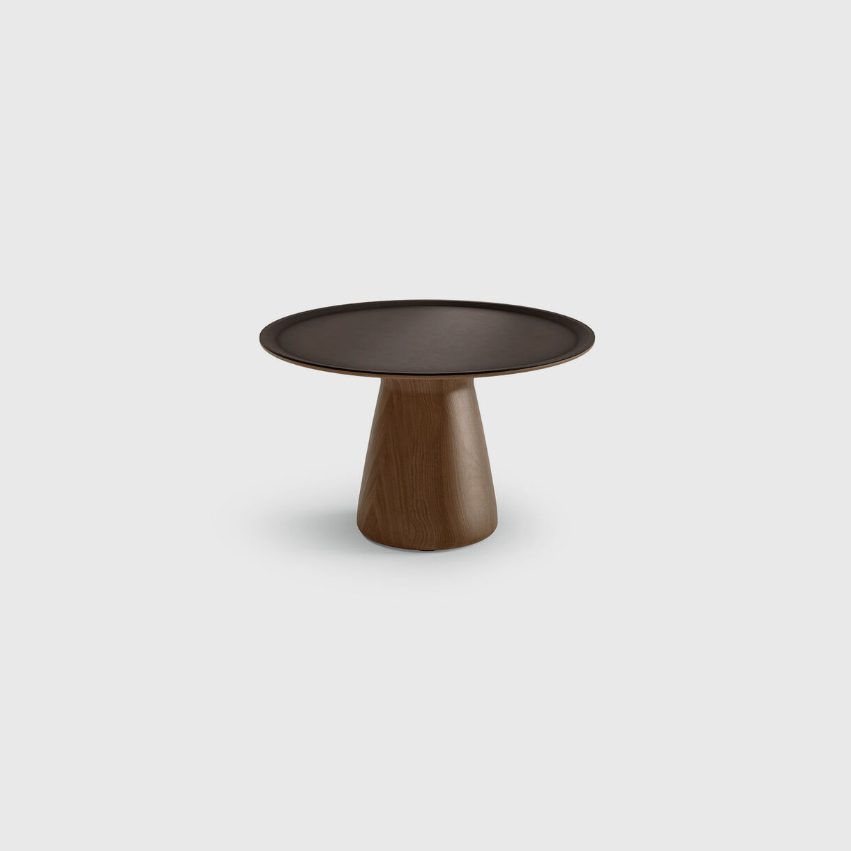 Foster 620 T2 Side Table, Nutwood & Matte Bronze