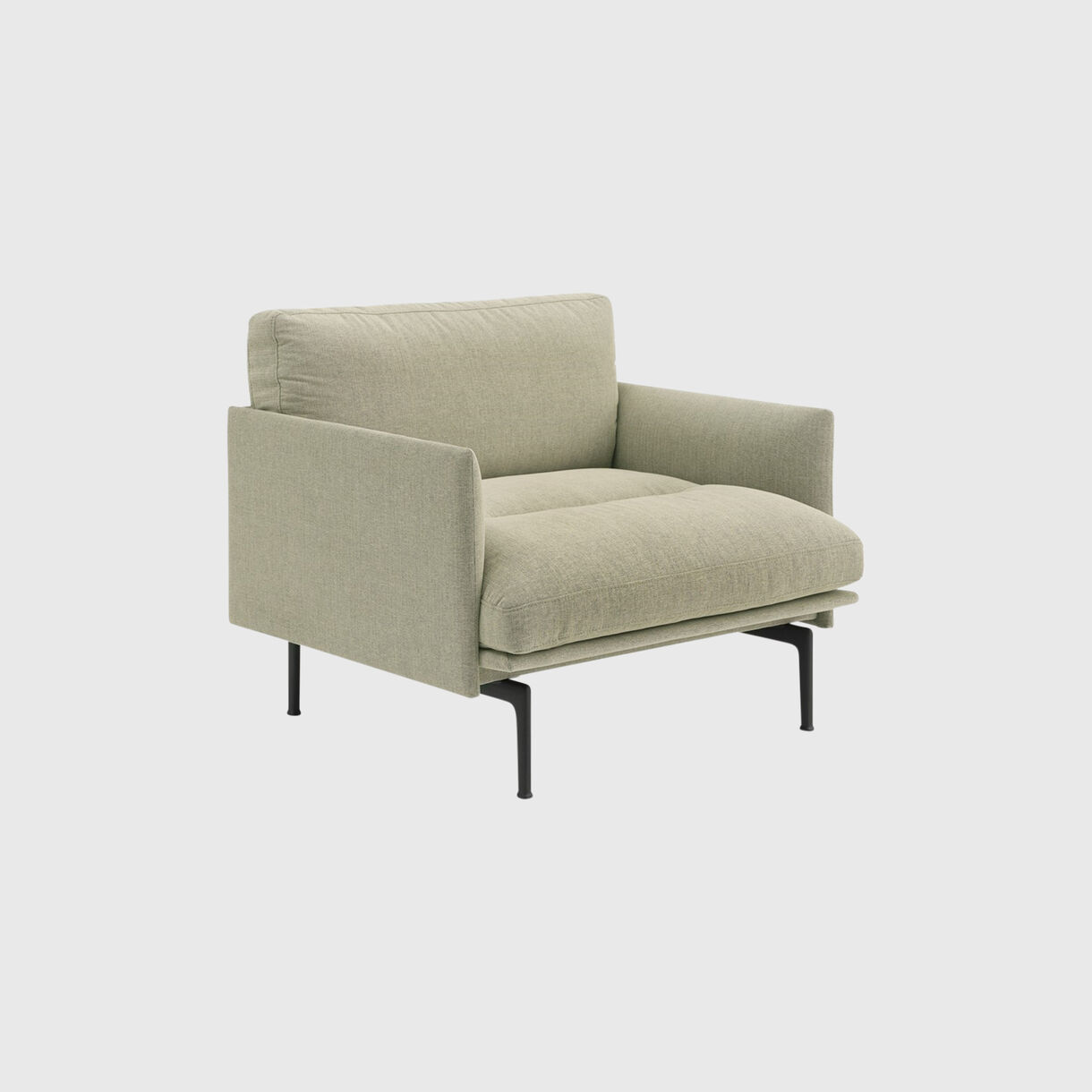 Outline Soft Chair, Guest 250, Black