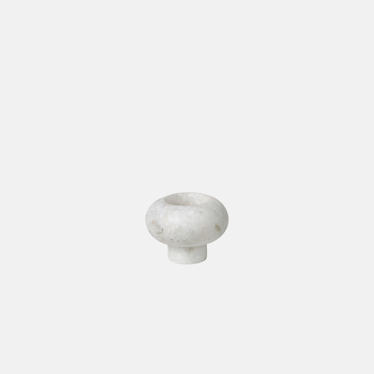 Stone Stacking Candleholder, White Marble