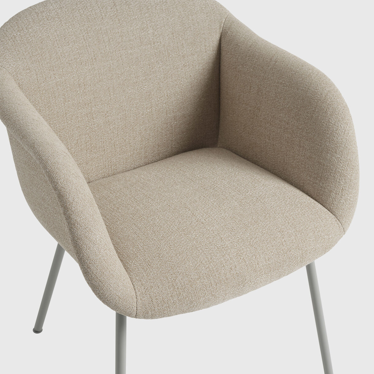 Fiber Soft Armchair, Tube Base