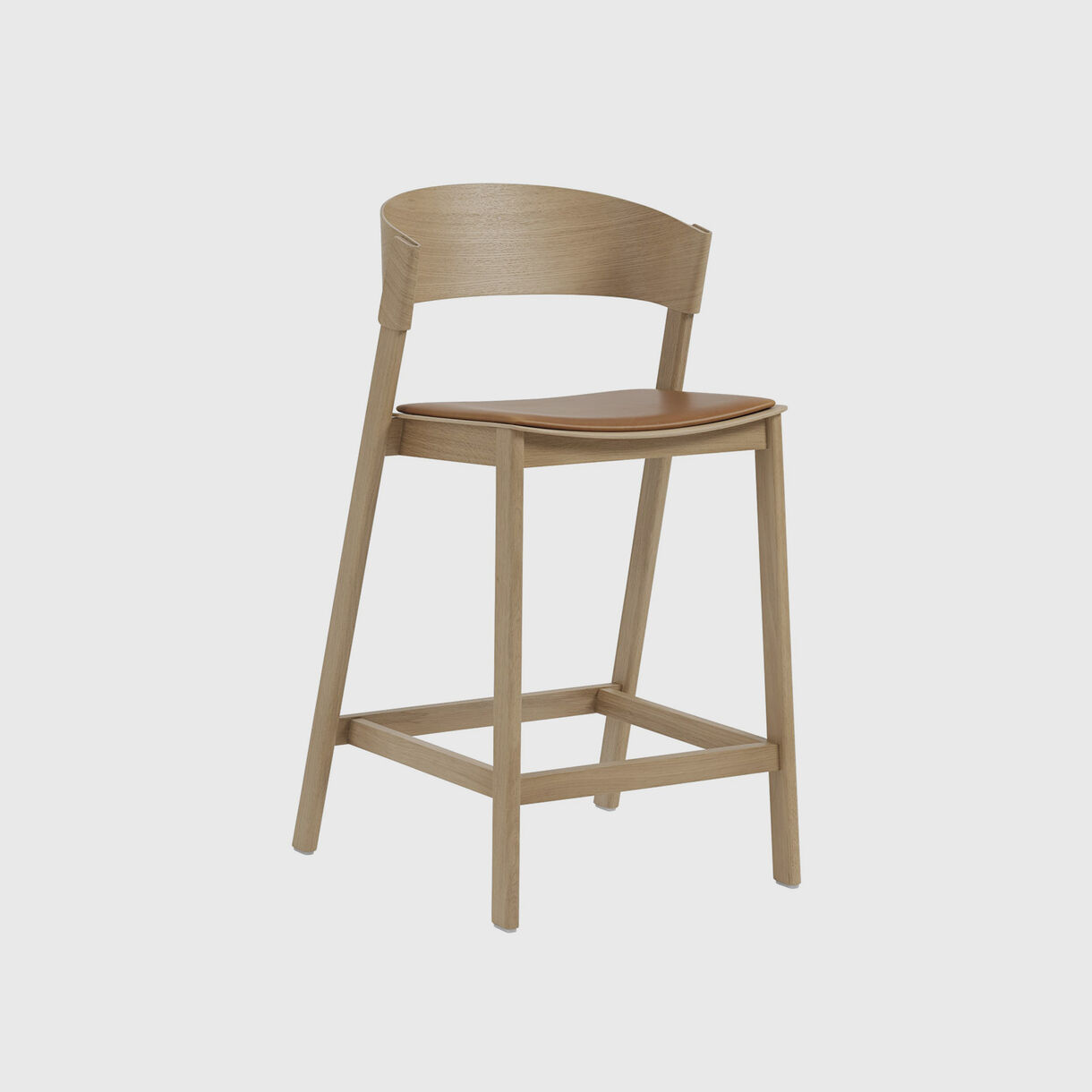Cover Counter Stool with Upholstered Seat