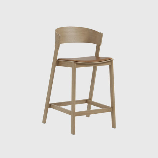 Cover Counter Stool with Upholstered Seat