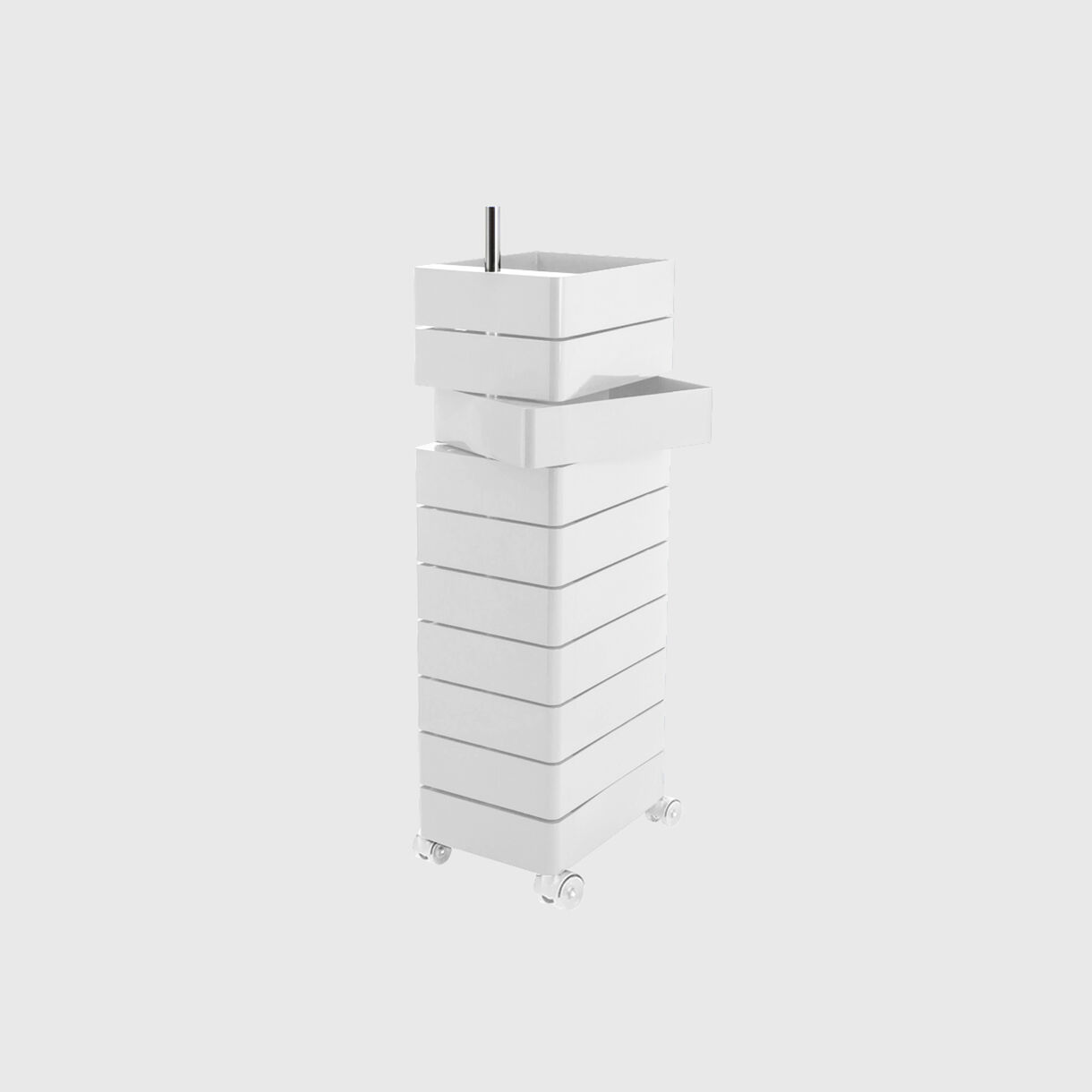 360 Container, 10 Drawer, White