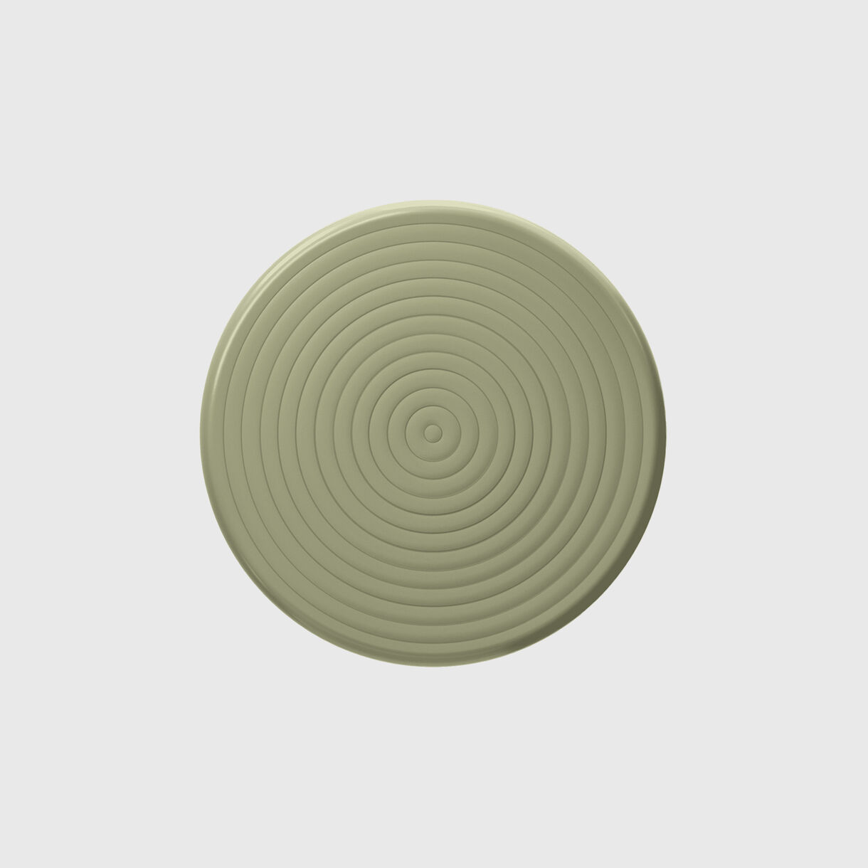 Groove Table, Round, Moss