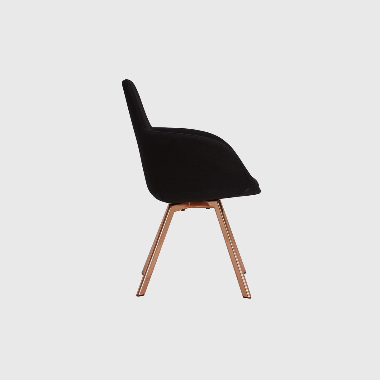 Scoop High Chair, Black & Copper