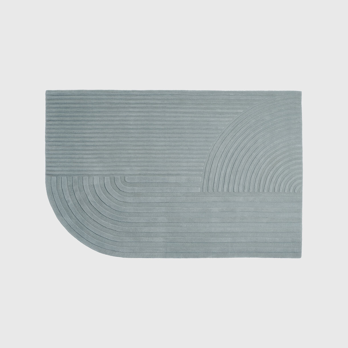 Relevo Rug, 2000 x 3000mm, Sage Green