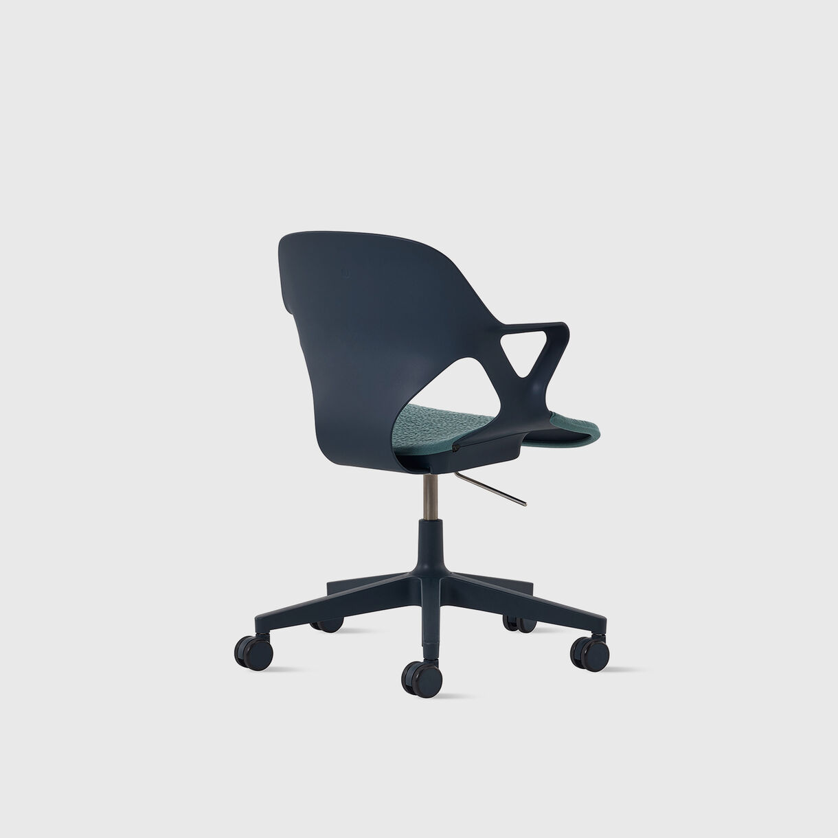 Zeph Multipurpose Chair, Fixed Arms, Nightfall & Glacier Upholstery