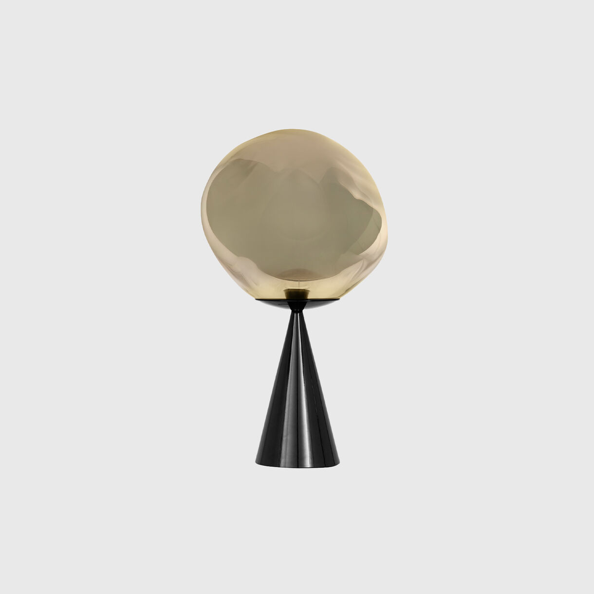 Melt Cone Fat Table Lamp, Bronze & Black