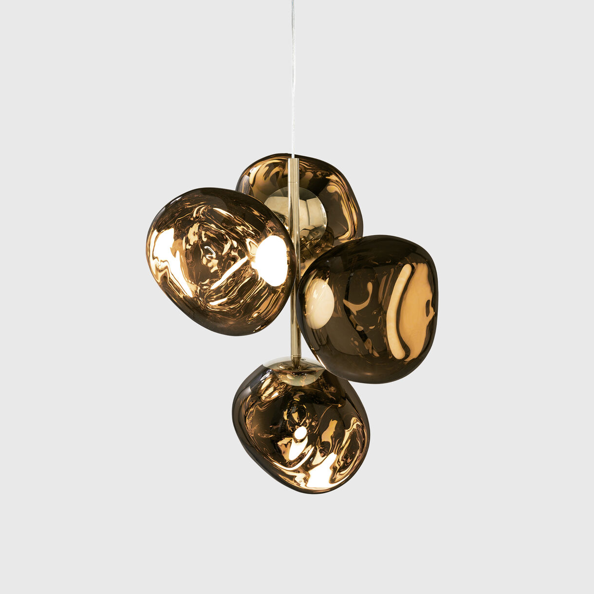 Melt Chandelier, Mini, Bronze & Bronze