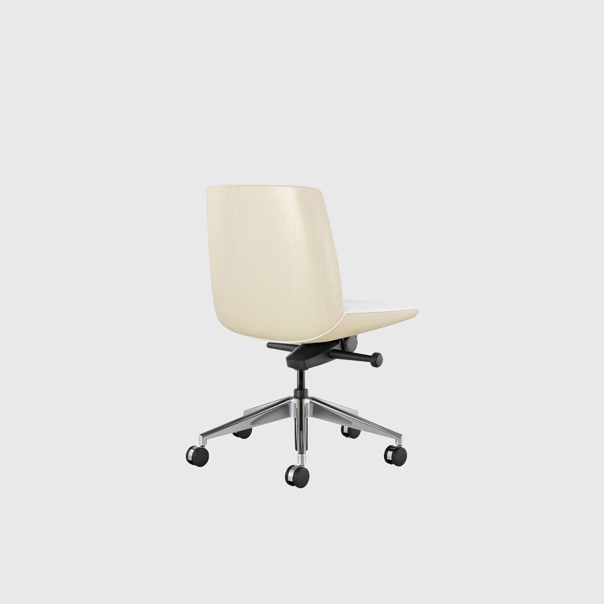 Clamshell Low Back Chair, Ash