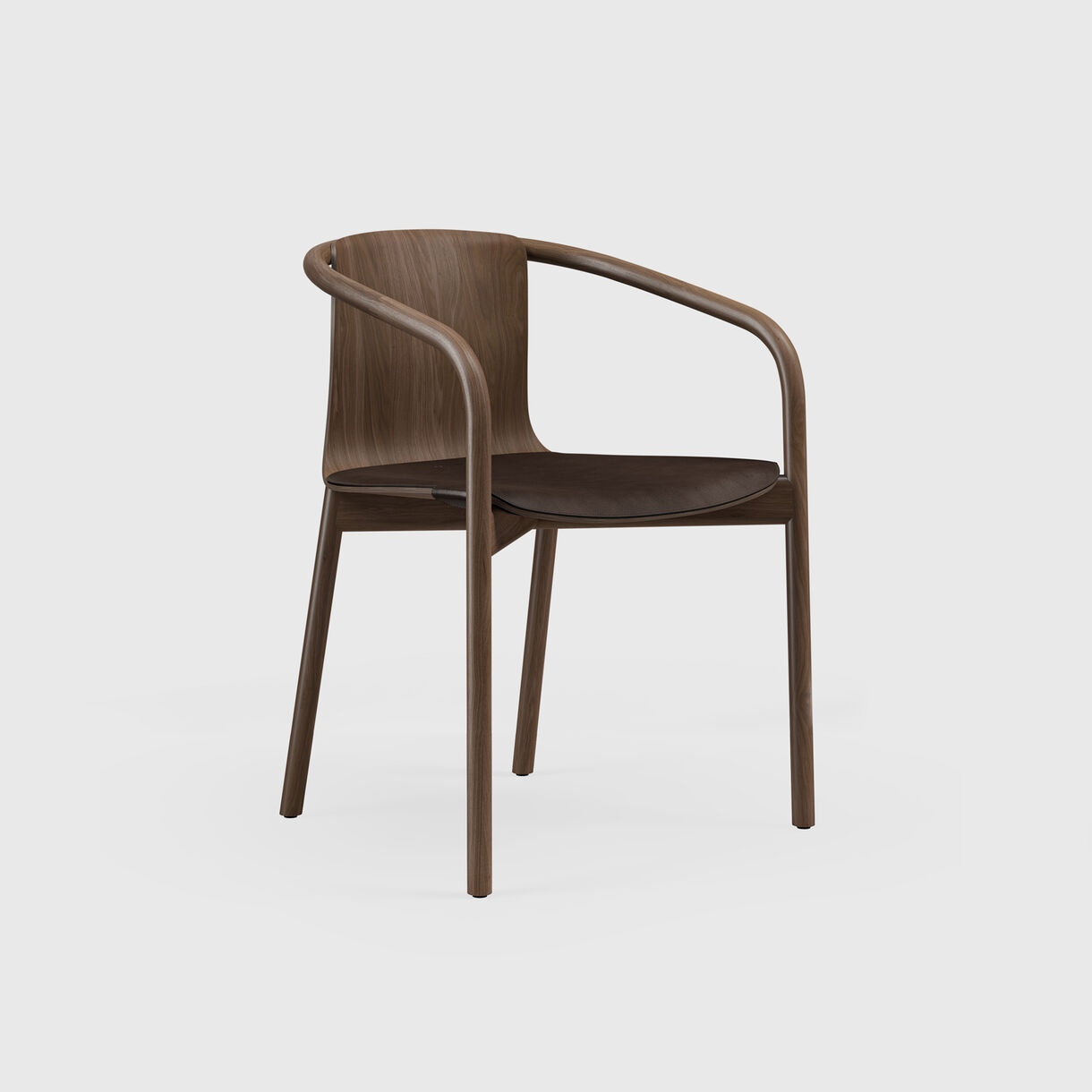 Osuu Chair, Walnut, Leather