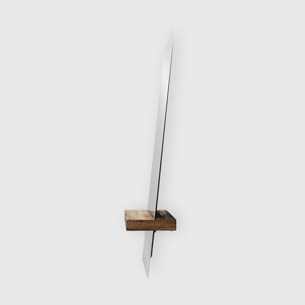 Guillotine Mirror, Walnut