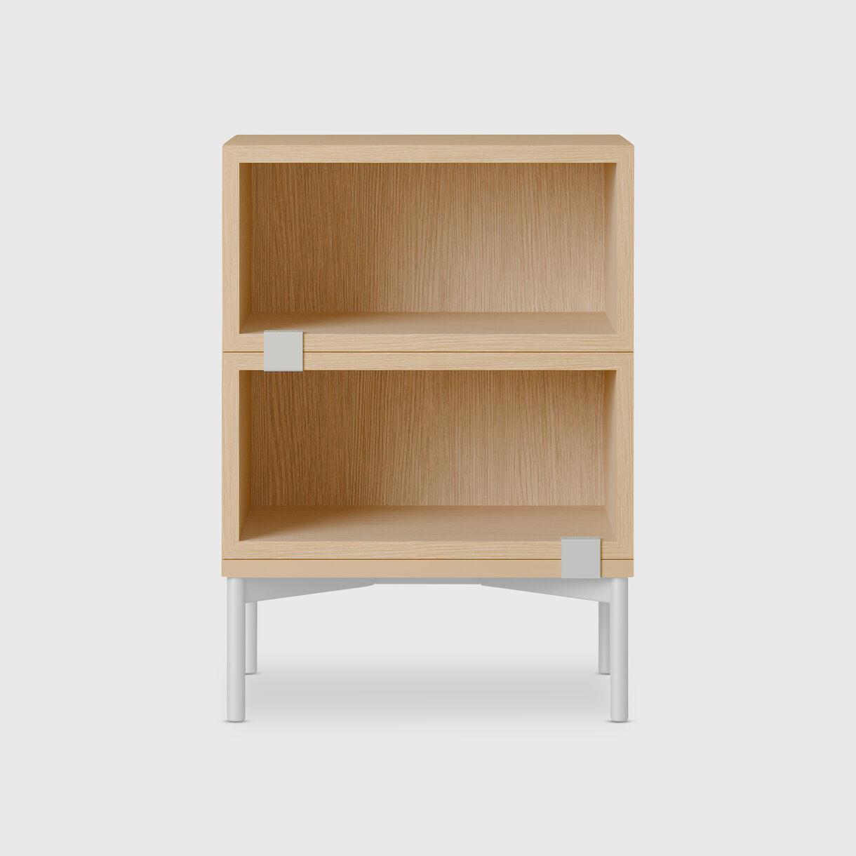 Stacked Bedside Table, Config 1, Oak