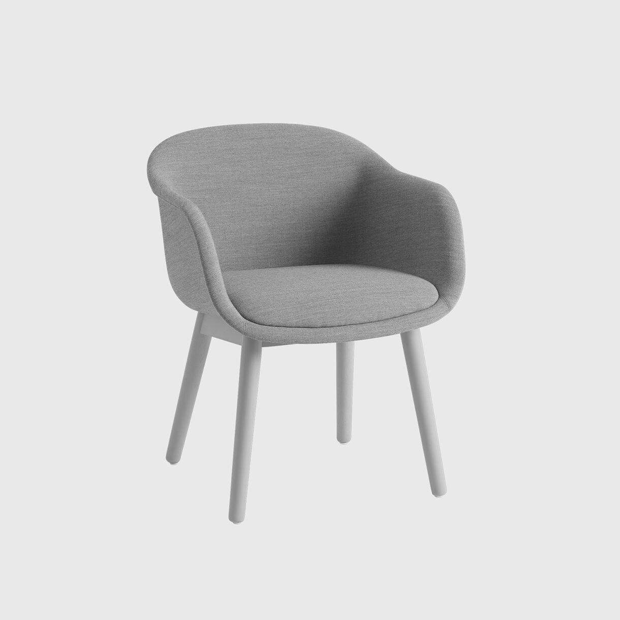 Fiber Conference Armchair, Wood Base