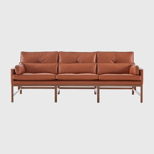 Wood Frame Low Back Sofa