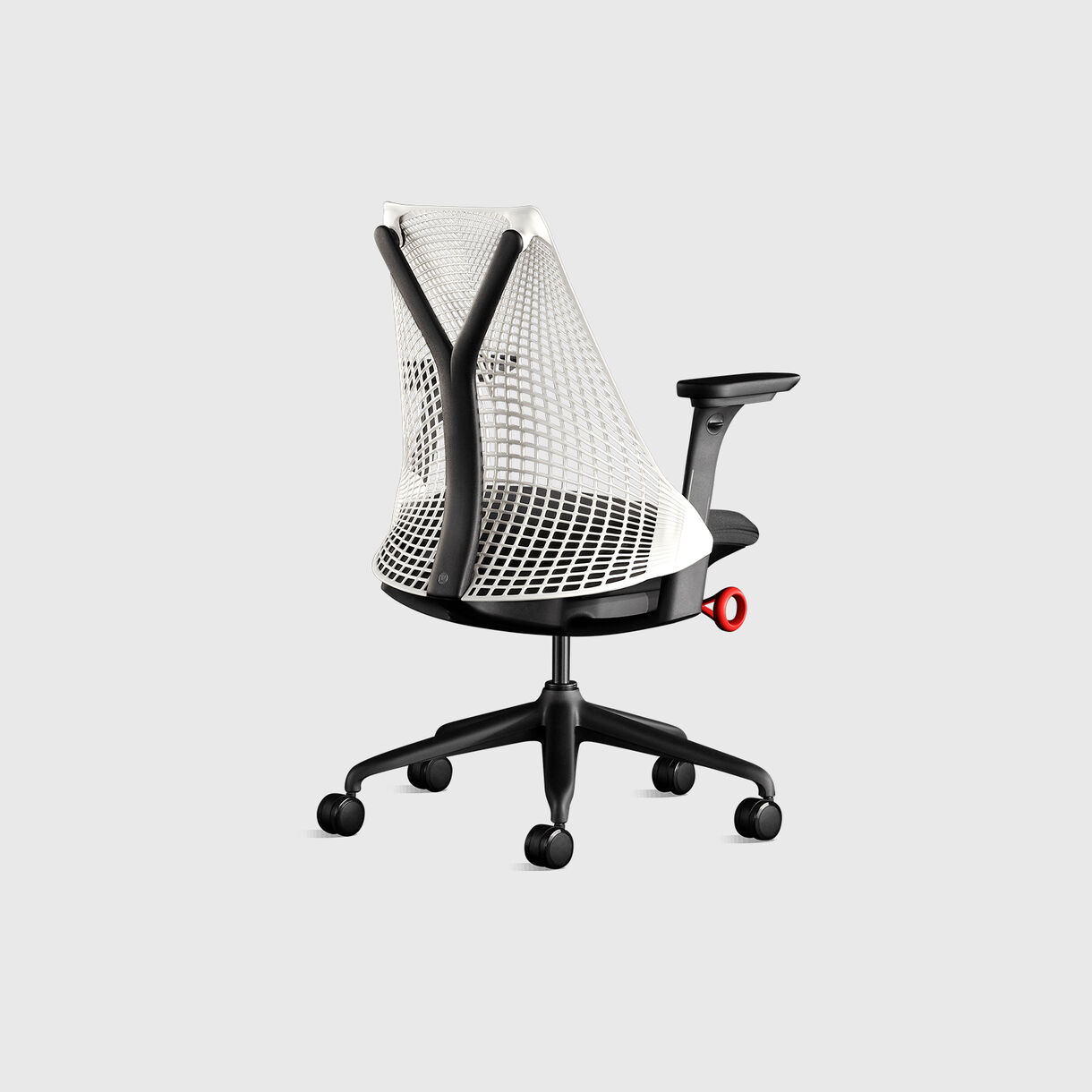 Sayl Gaming Chair, Studio White & Red