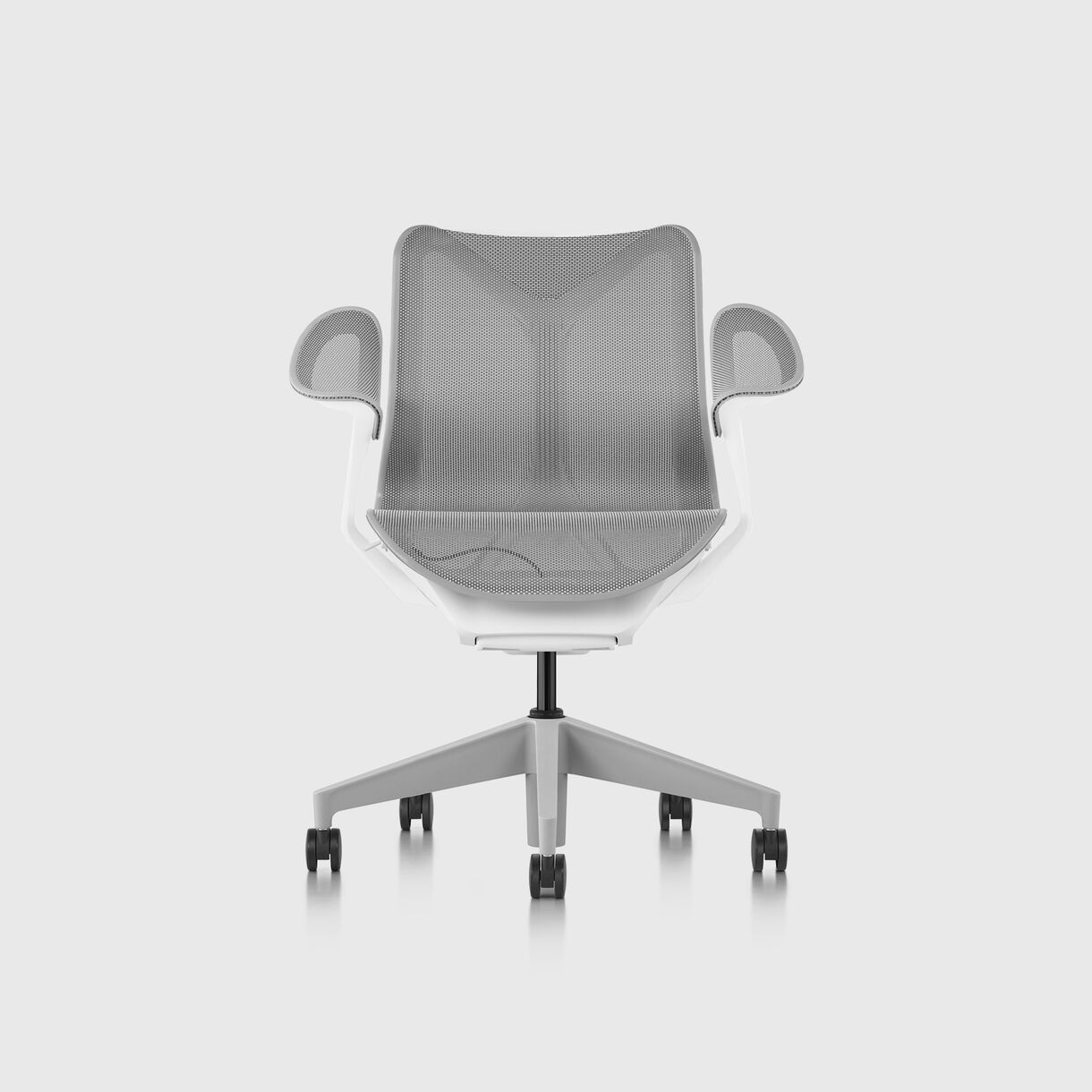 Cosm Chair, Mineral - Low Back - Leaf Arms