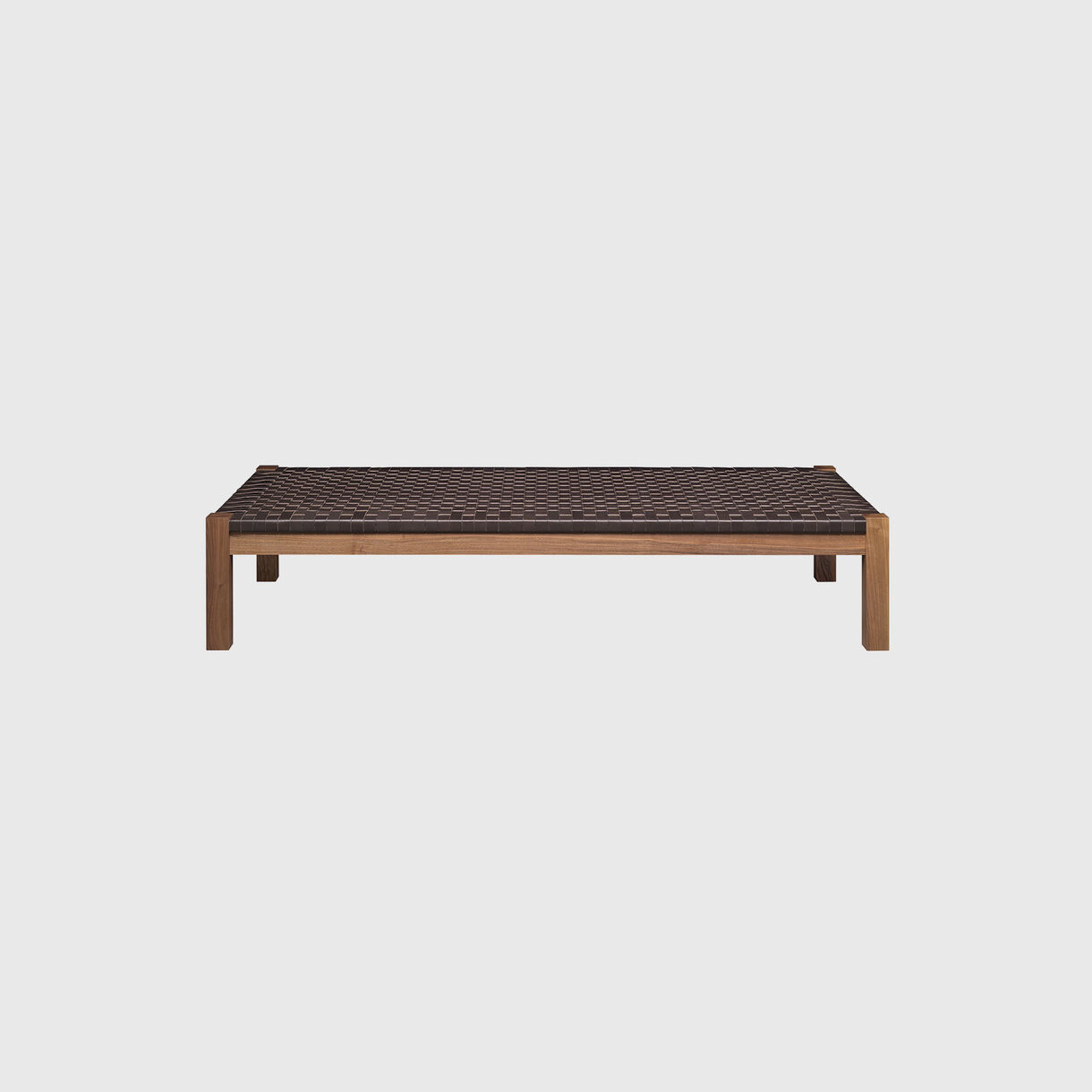 Theban Daybed, Walnut & Mocca Leather