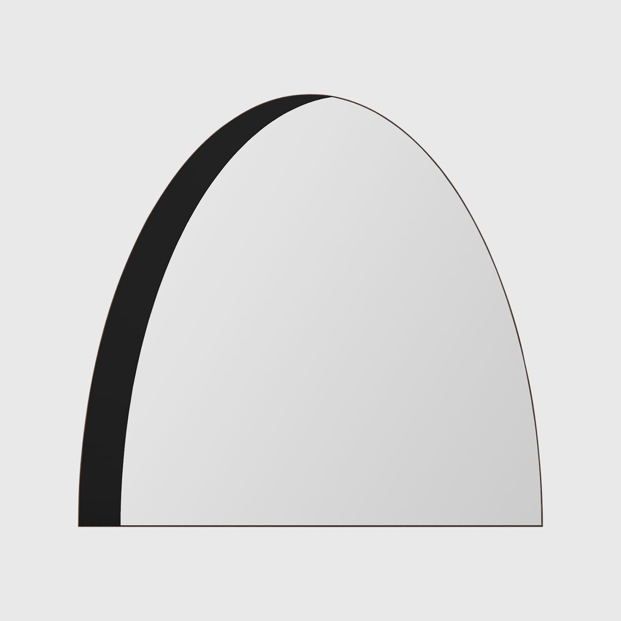 Wide Archway Mirror, Black & Clear