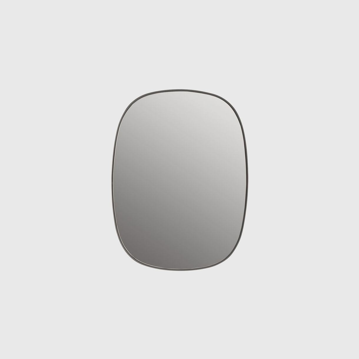 Framed Mirror Small, Grey