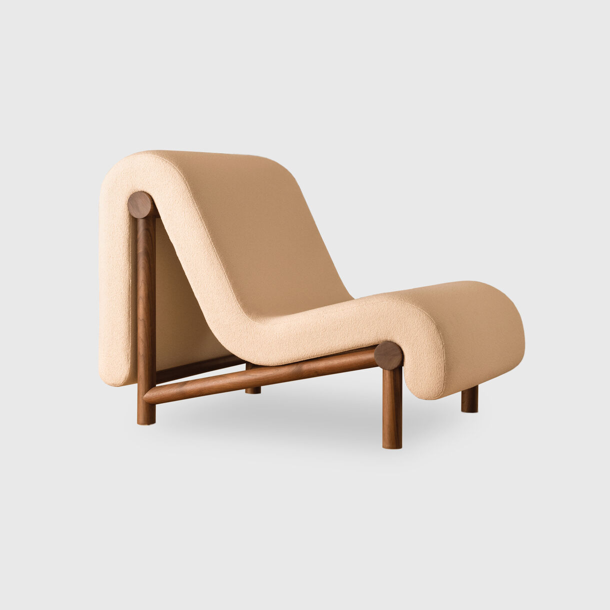Melt Lounge Chair, Walnut