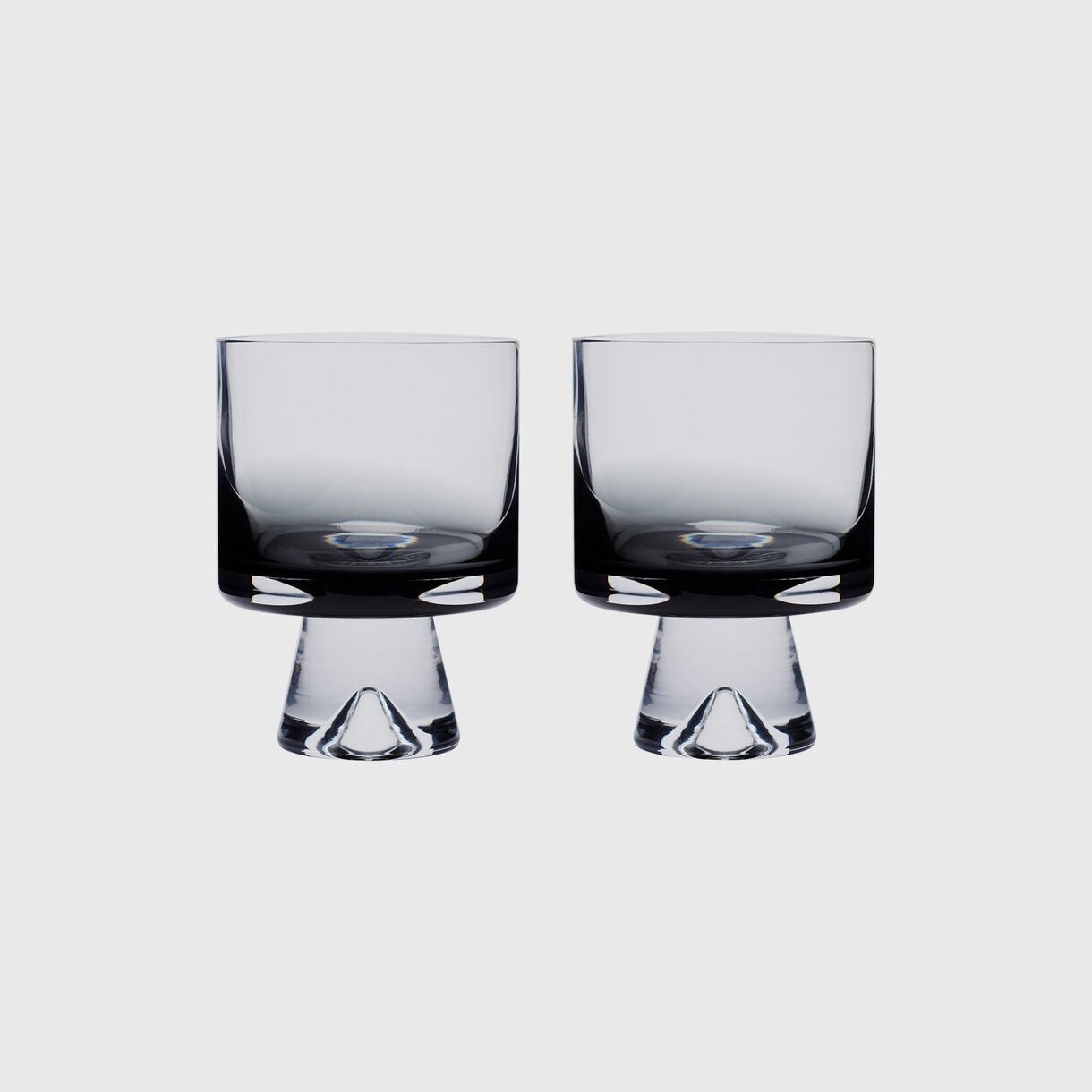 Tank Low Ball Glasses, Black