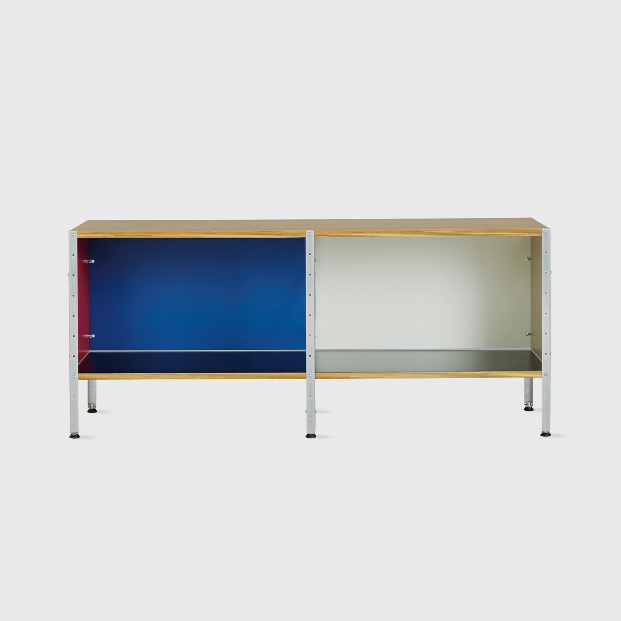 Eames Storage Unit, 1x2, Multicolour & Zinc