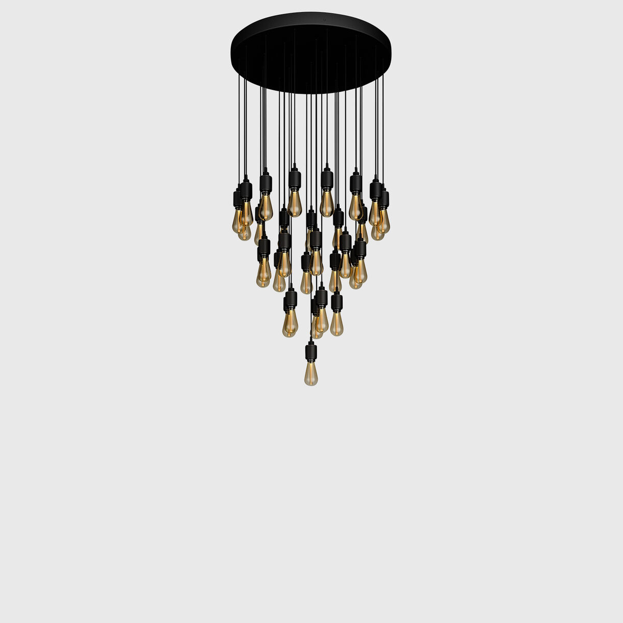 Heavy Metal Chandelier 31, Surface, Smoked Bronze