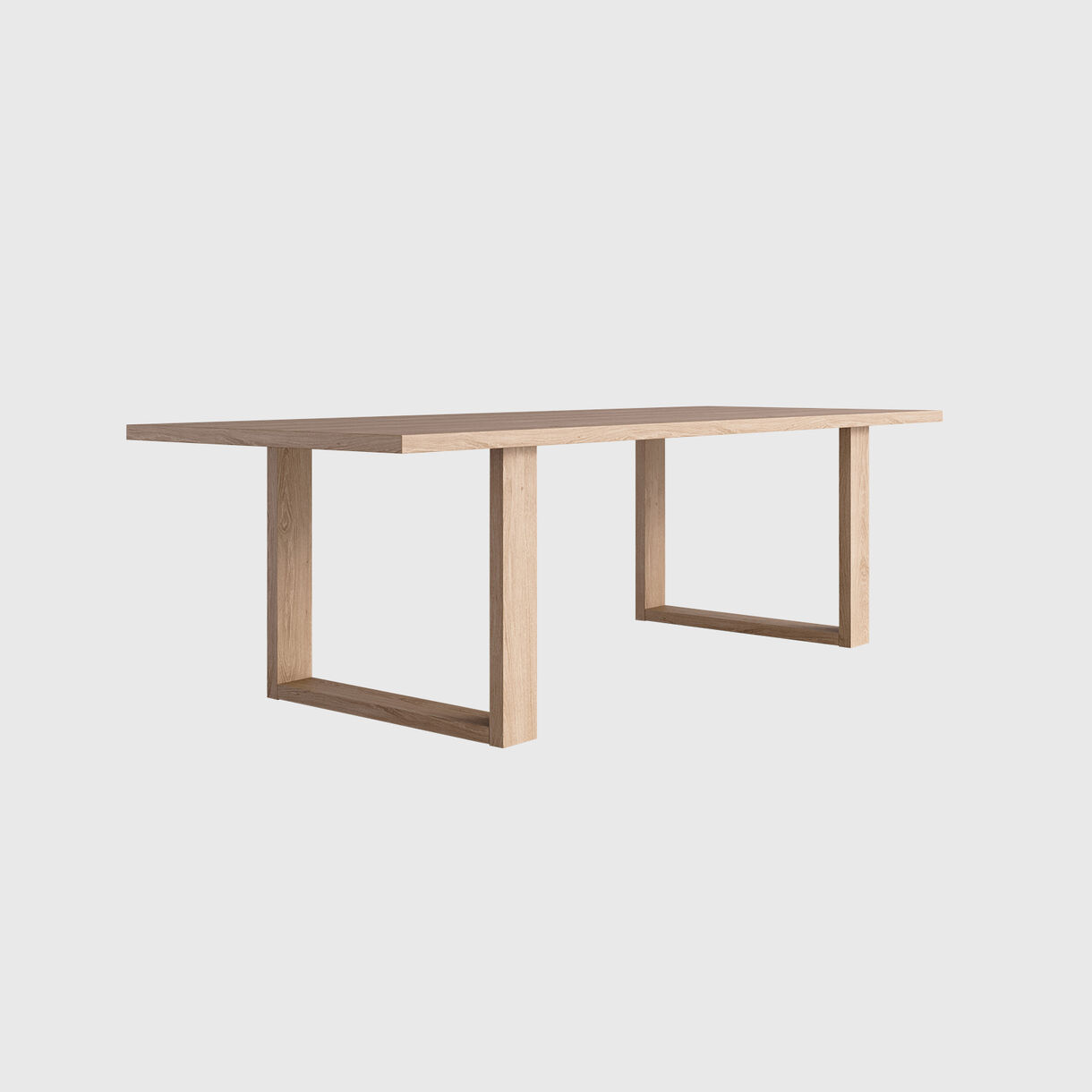 Loop Leg Table, Natural Oak