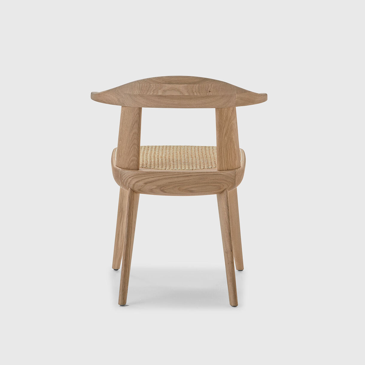 Brutus Armchair, White Oak, Raw Effect & Vienna Cane