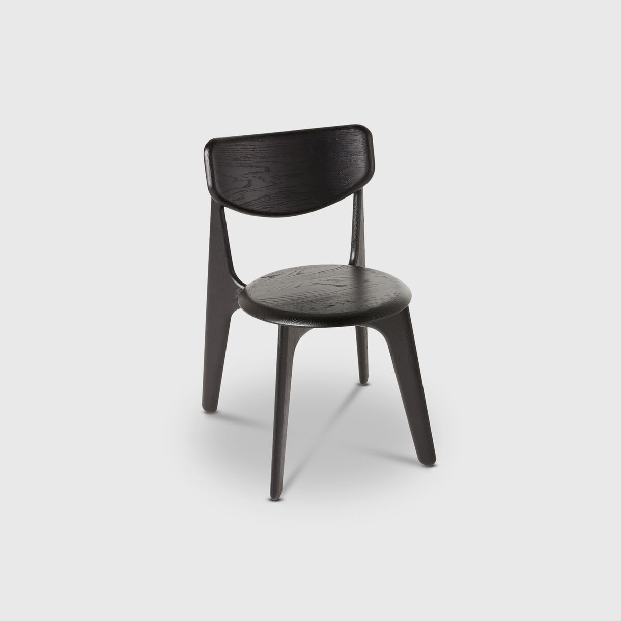 Slab Side Chair, Black