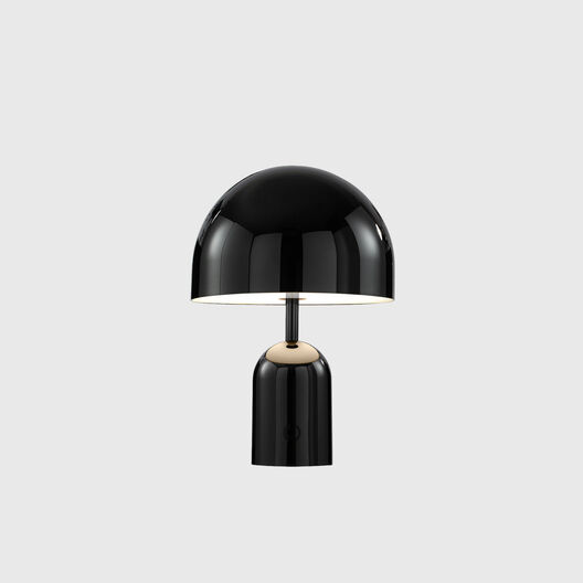 Bell Portable V2 Table Lamp, High Gloss Black