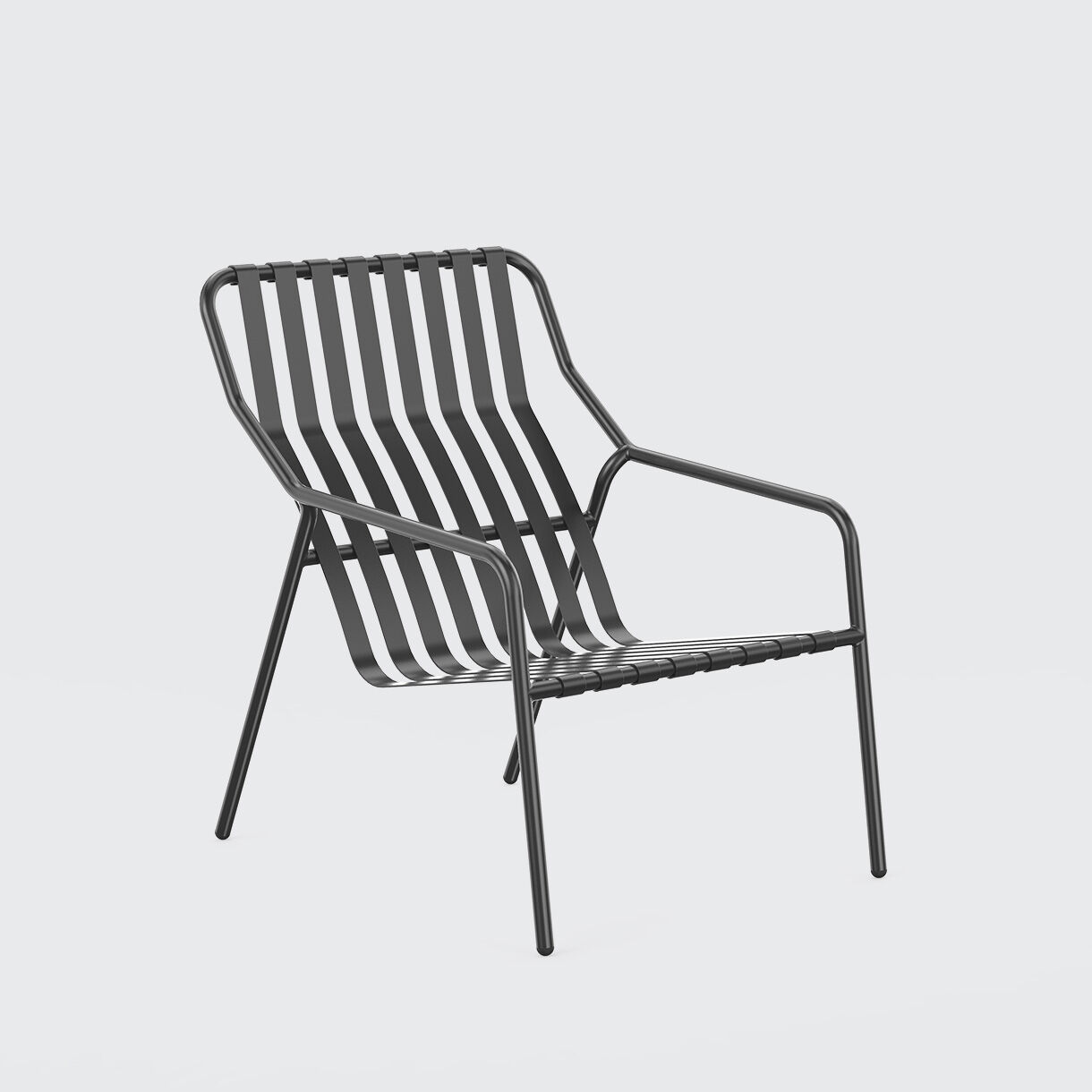 Strap Lounge Chair, Black