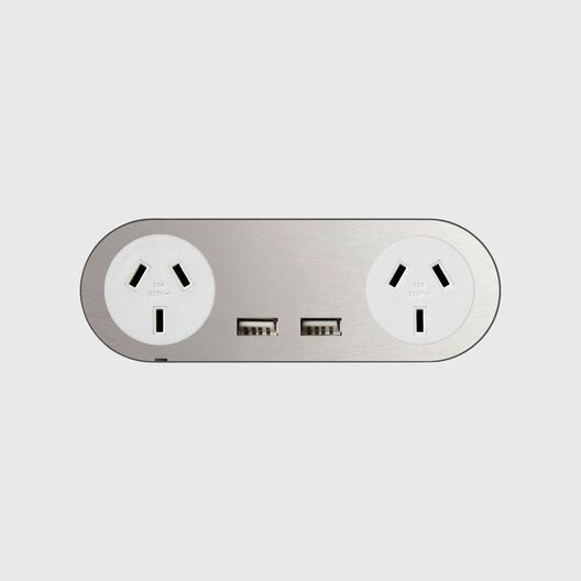 Carbon Nano Double Outlet, with USB-A