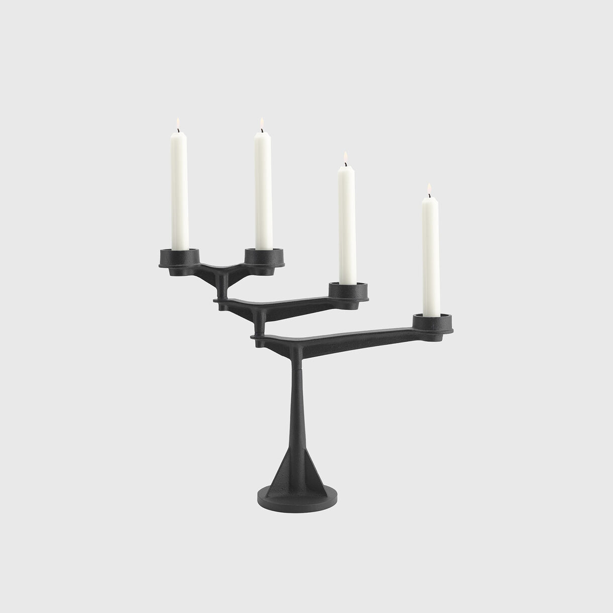 Spin Candelabra, Mini, Black