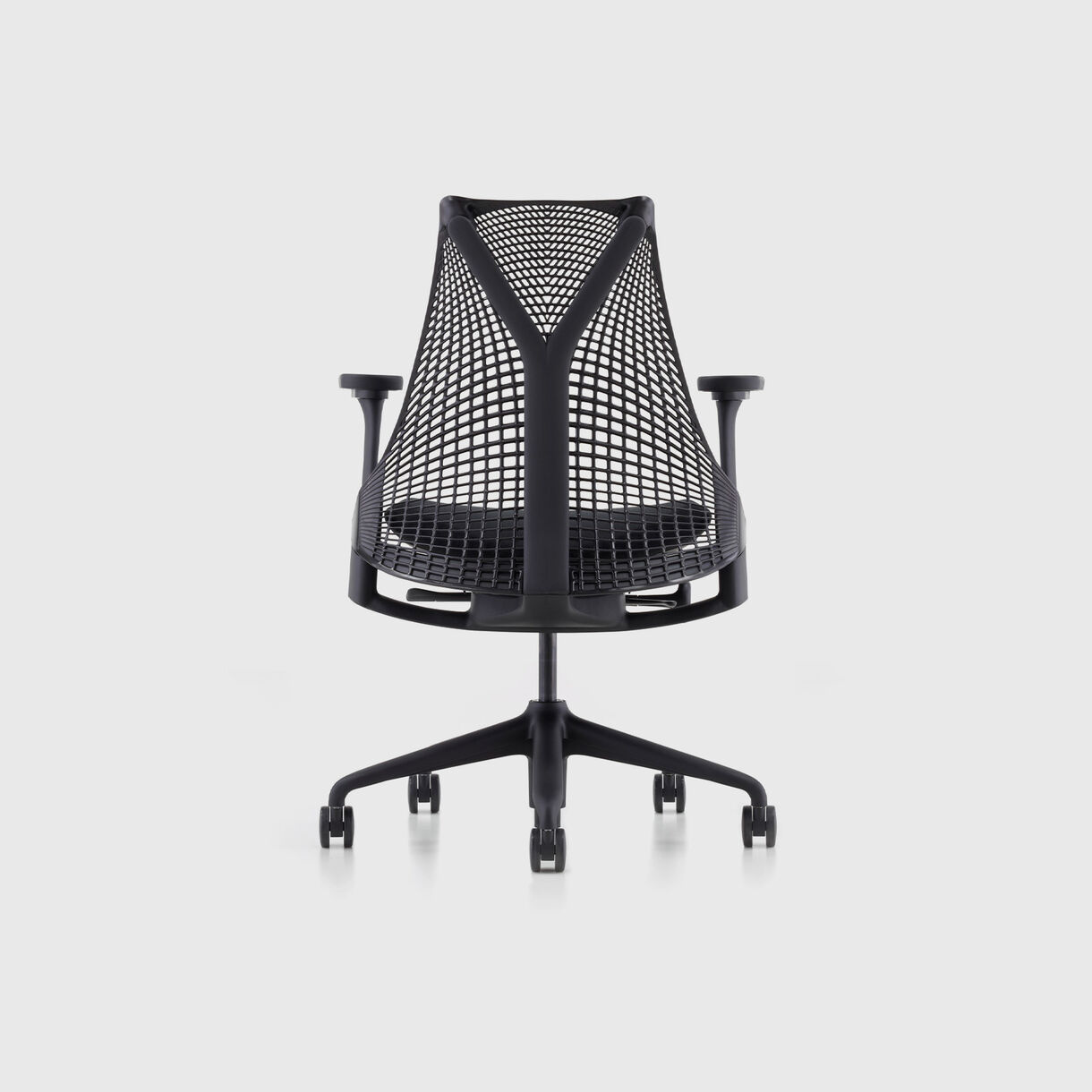 Sayl Chair, Black Base & Zen Onyx Upholstery