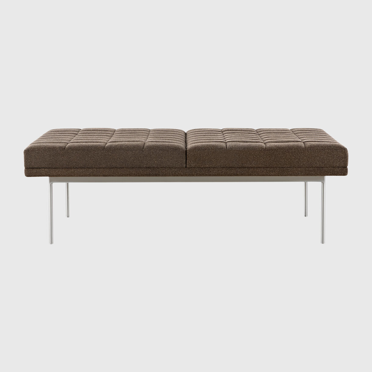 Tuxedo Component Lounge Bench, 2 Cushion, Brown