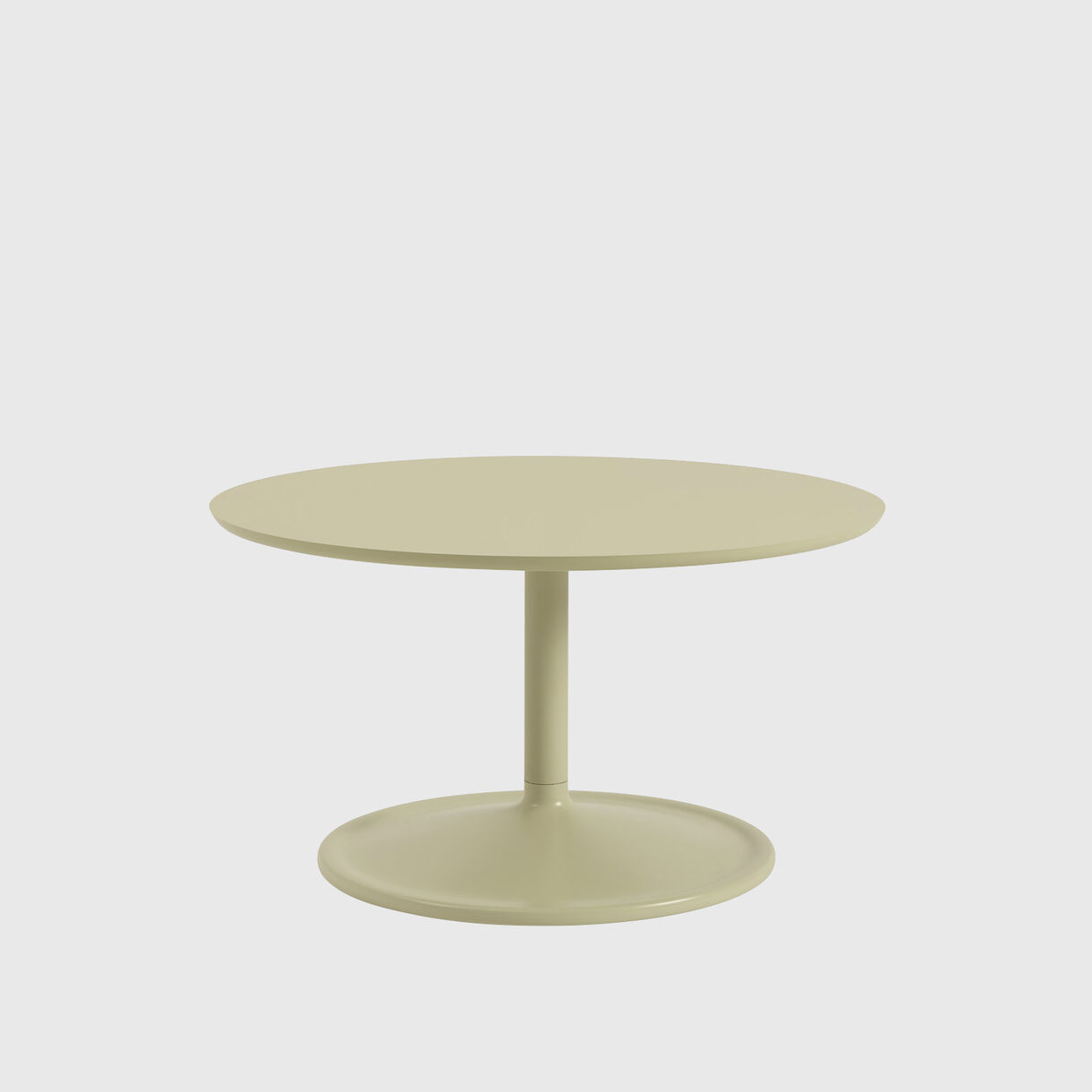 Soft Coffee Table, 75 Dia, Beige Green