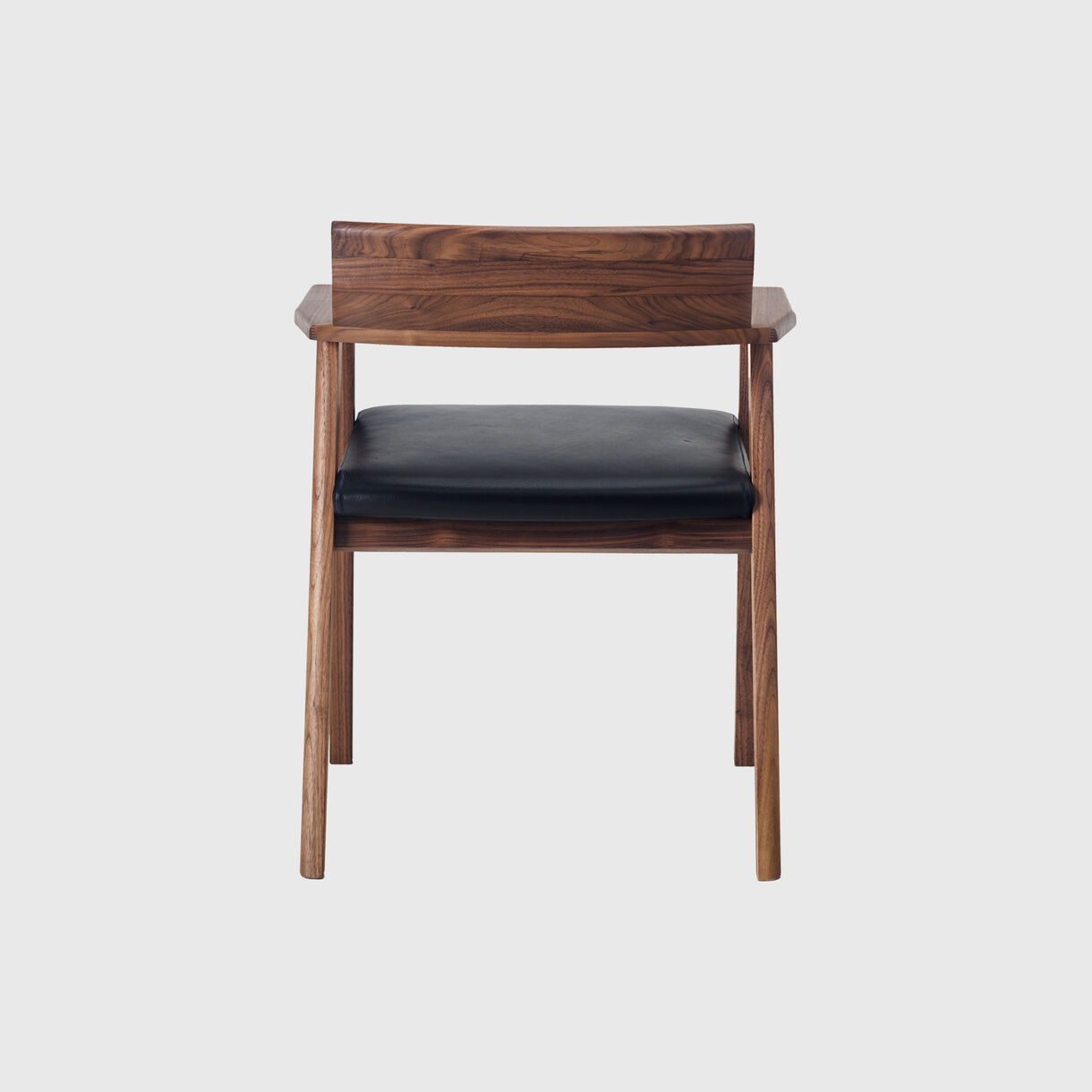 Wedge Armchair (CB-55), Walnut, Elegant, Black