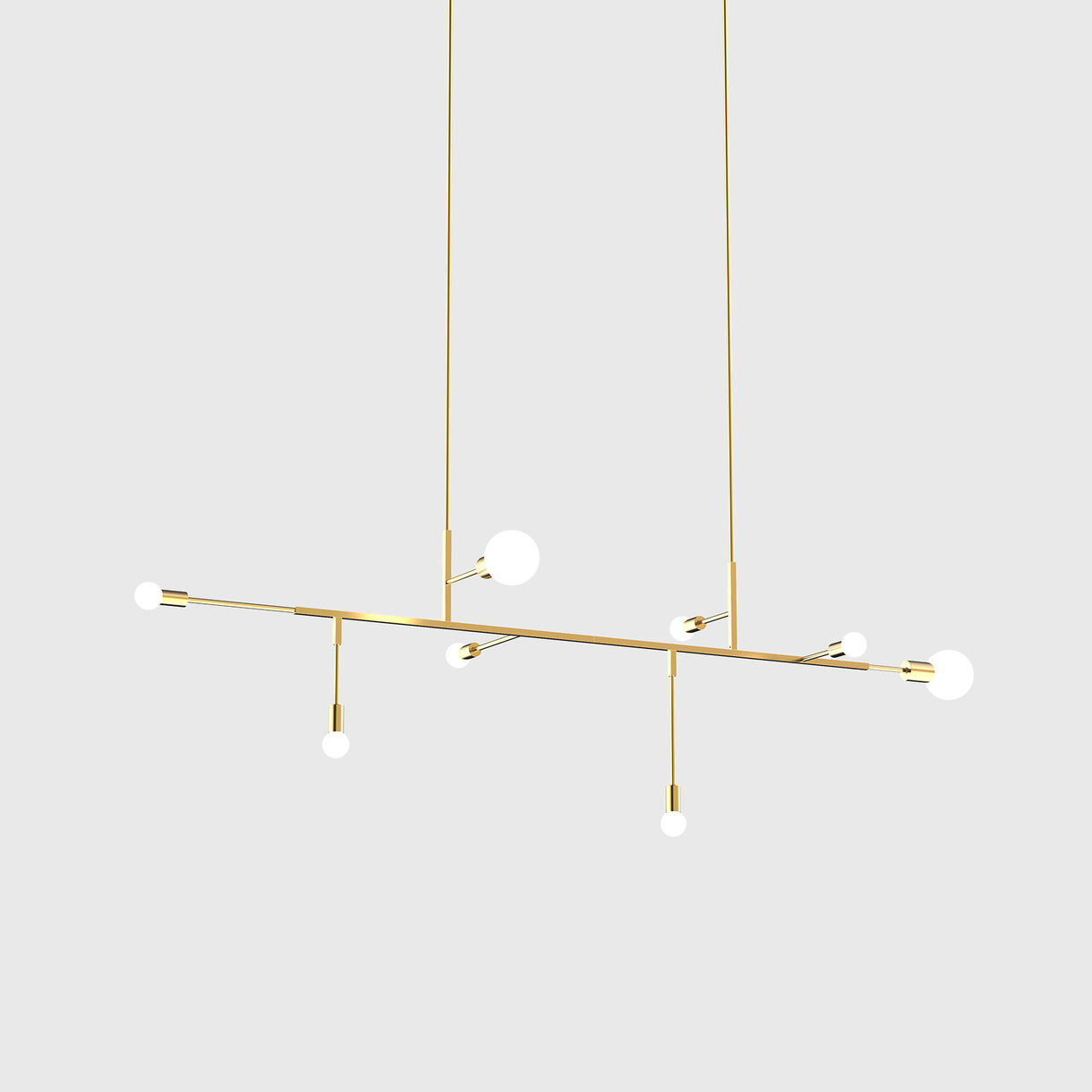 Cliff 07 Suspension Lamp, Brass